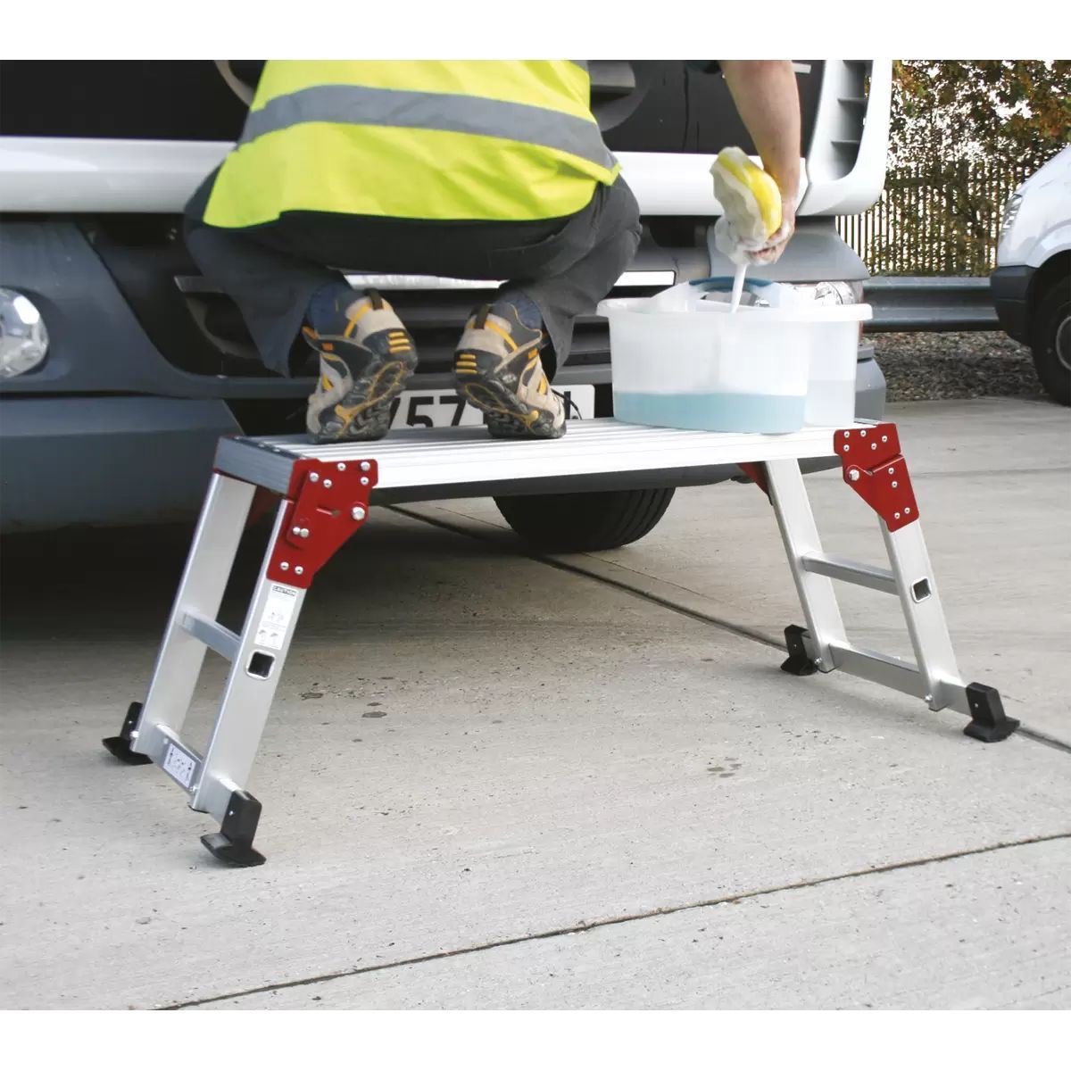 Sealey APS2 Aluminium Folding Platform 2-Tread