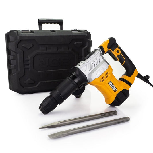 JCB 21-DH1300 15J SDS MAX Demolition Hammer and Chisel, Anti-Vibration Handle & 3m Power Cable 230V/1300W