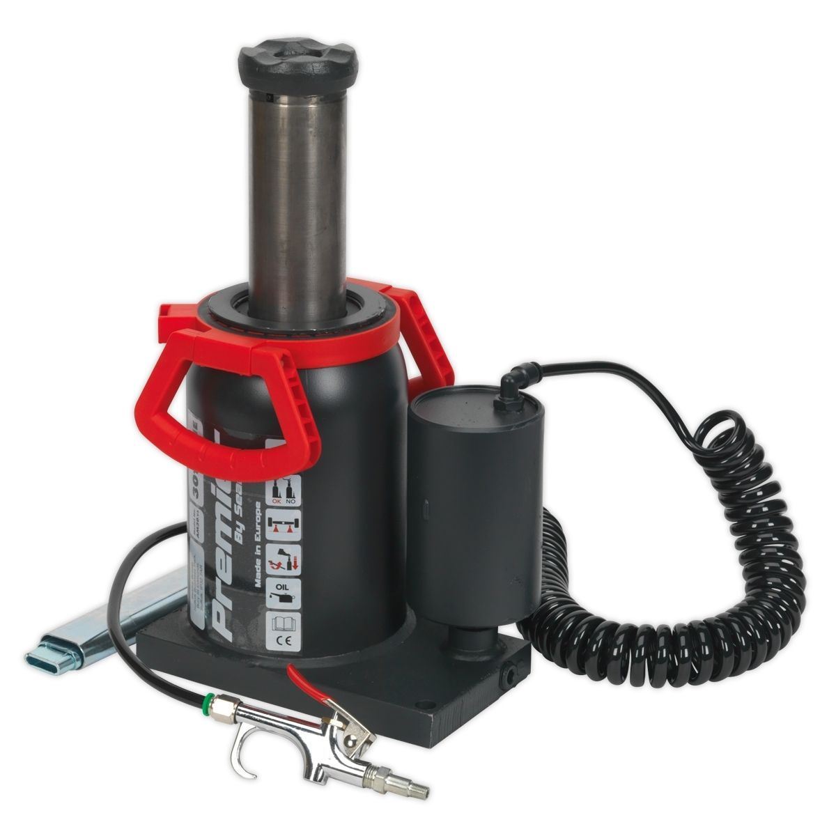 Sealey AM30 Bottle Jack 30 Tonne Manual/Air Hydraulic