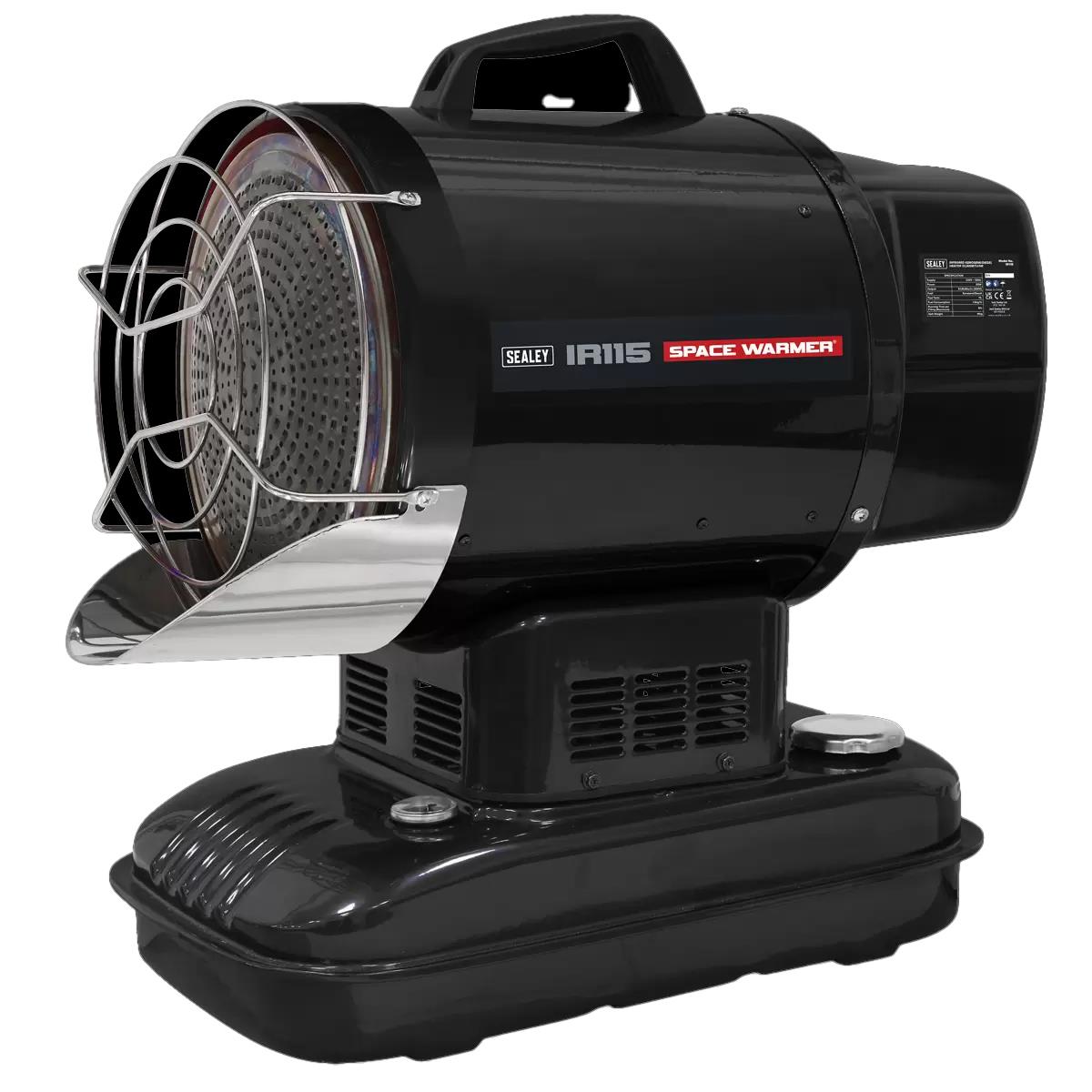Sealey IR115 Infrared Space Warmer Kerosene/Diesel Heater 51,000Btu/hr 230V/65W