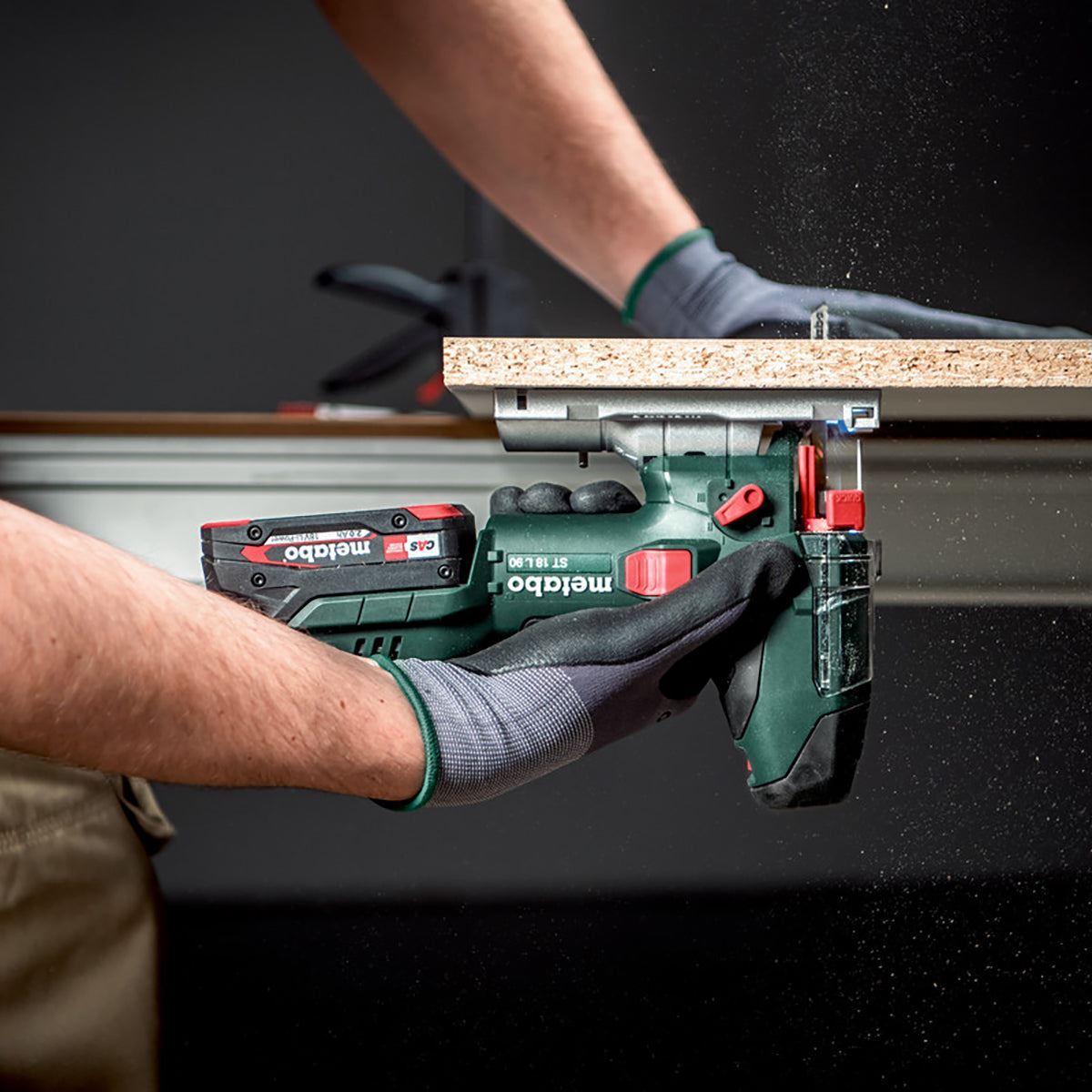 Metabo ST 18 L 90 18V Body Grip Jigsaw with 1 x 8.0Ah Battery Charger & Metabox
