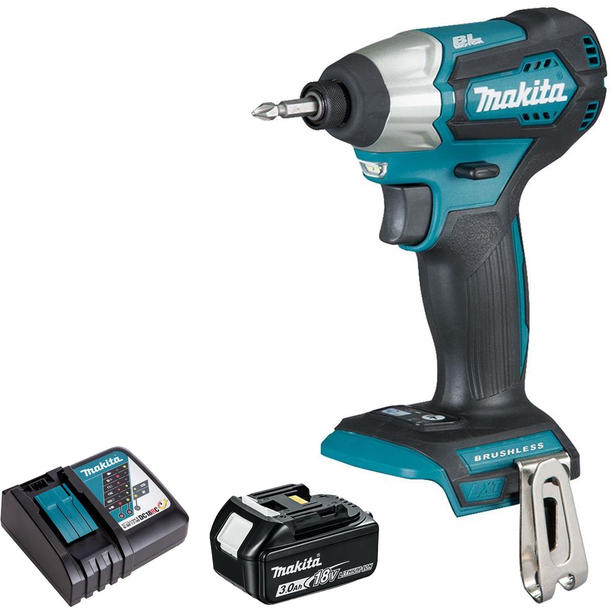 Makita DTD155Z 18V Brushless Impact Driver with 1 x 3.0Ah Battery & Charger