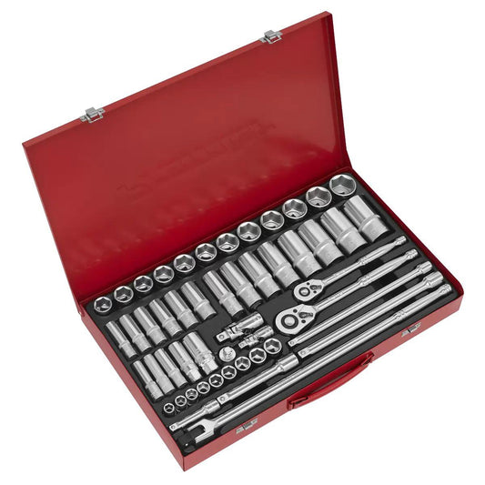 Sealey AK6942 3/8"& 1/2"Sq Drive Socket 50pc Set