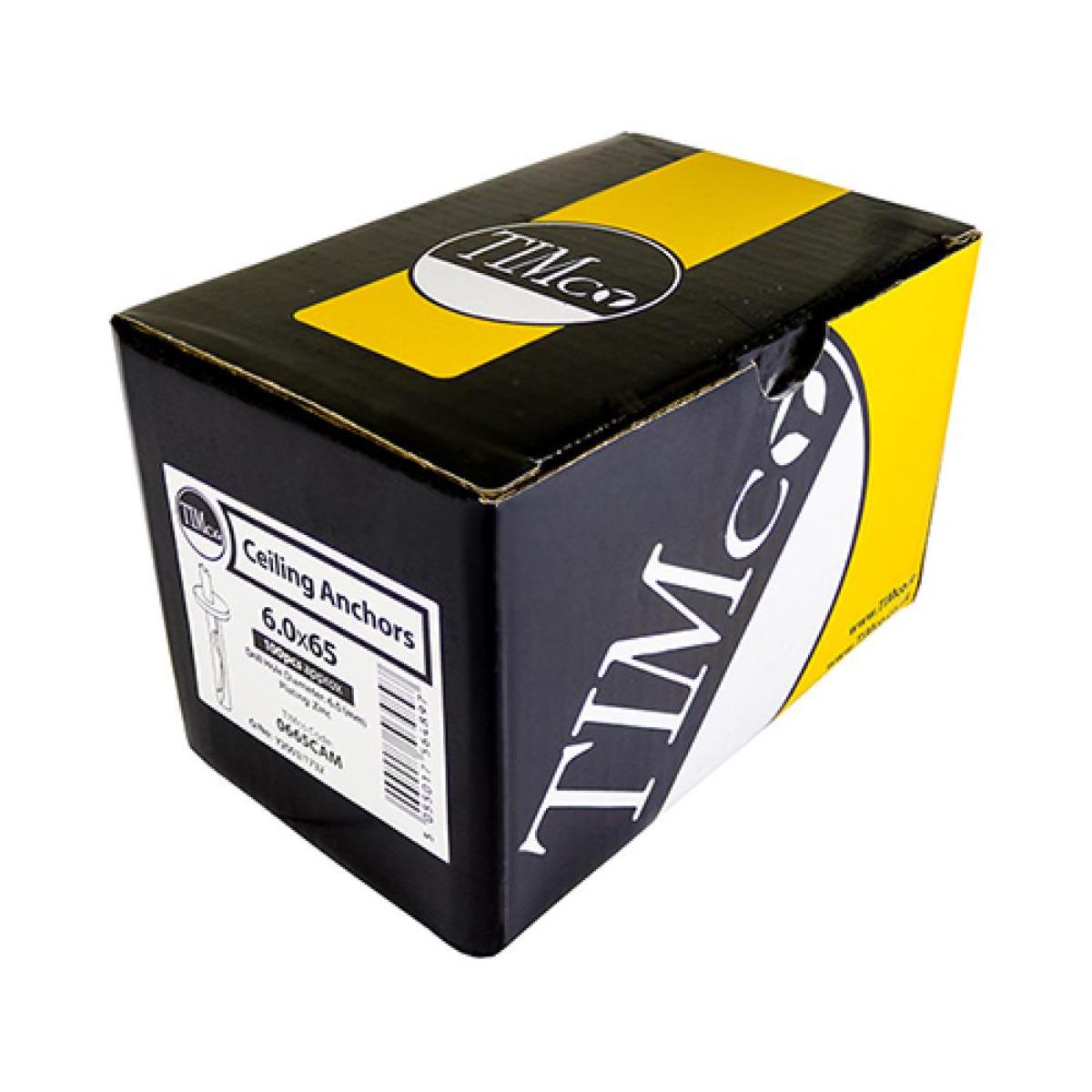 Timco 0640CAM Ceiling Anchors Zinc 6.0 x 40mm Pack of 100