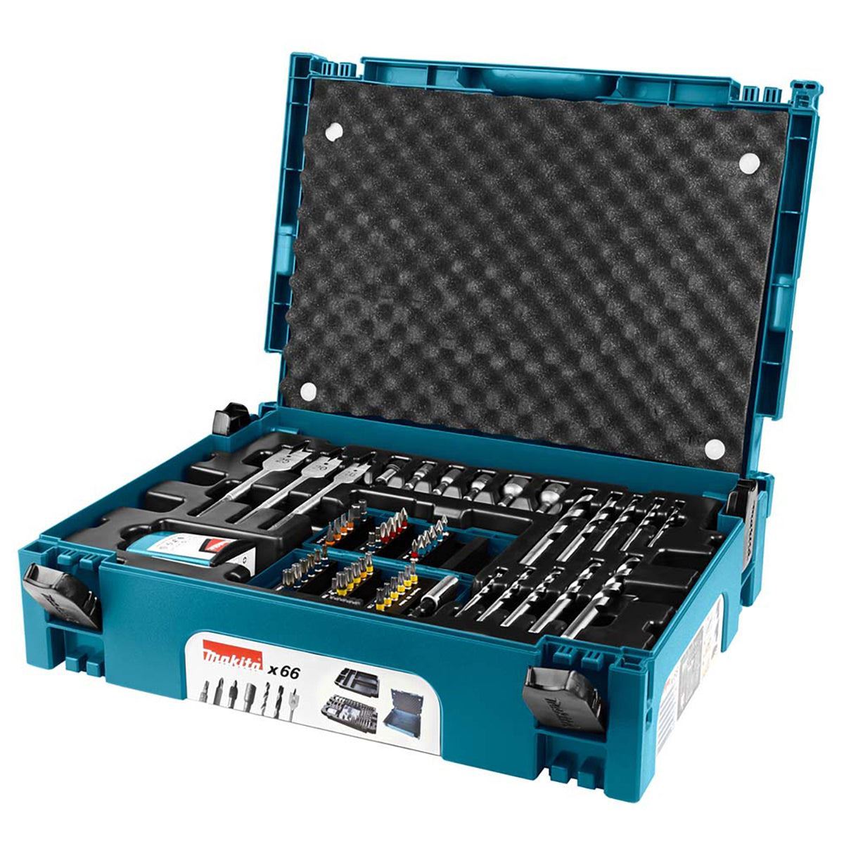 Makita B-43044 Makpac Drill & Screw Bit Set Of 66 Pieces