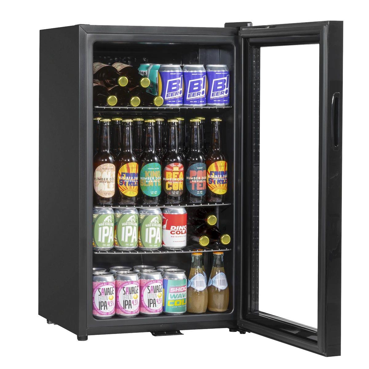 Sealey DH13 Baridi Drinks Fridge 85L Capacity Black 240V/10W