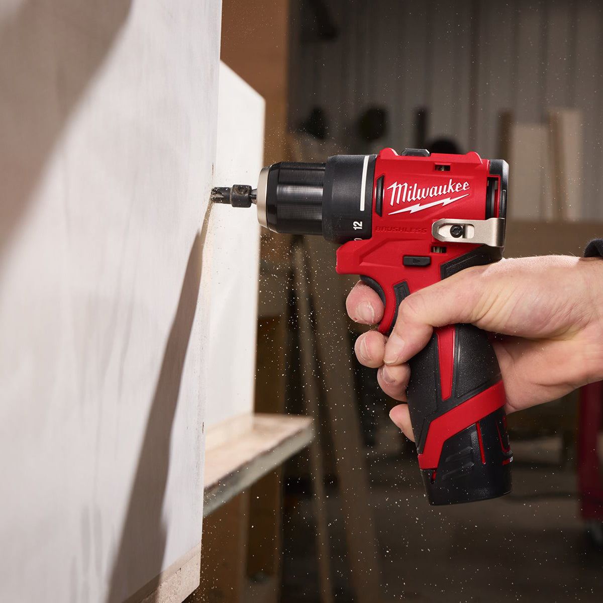 Milwaukee M12BLDDRC-202C 12V Brushless Drill Driver with 2 x 2.0Ah Battery Charger & Case 4933499687