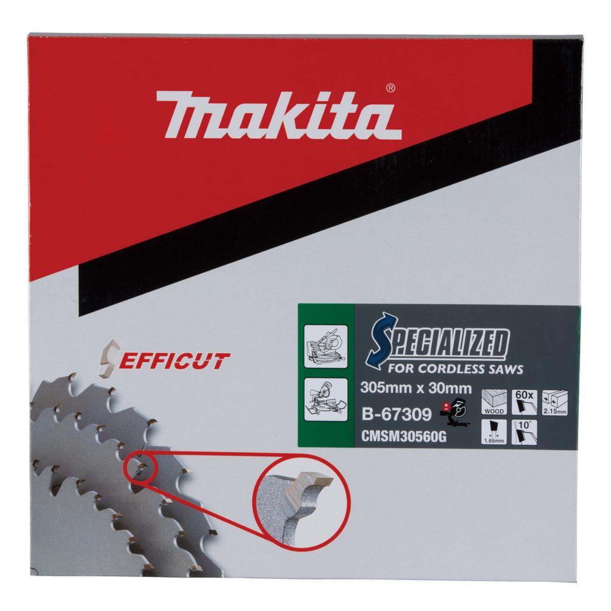 Makita B-67309 Efficut TCT Mitre Saw Blade 305mm x 30mm x 60T