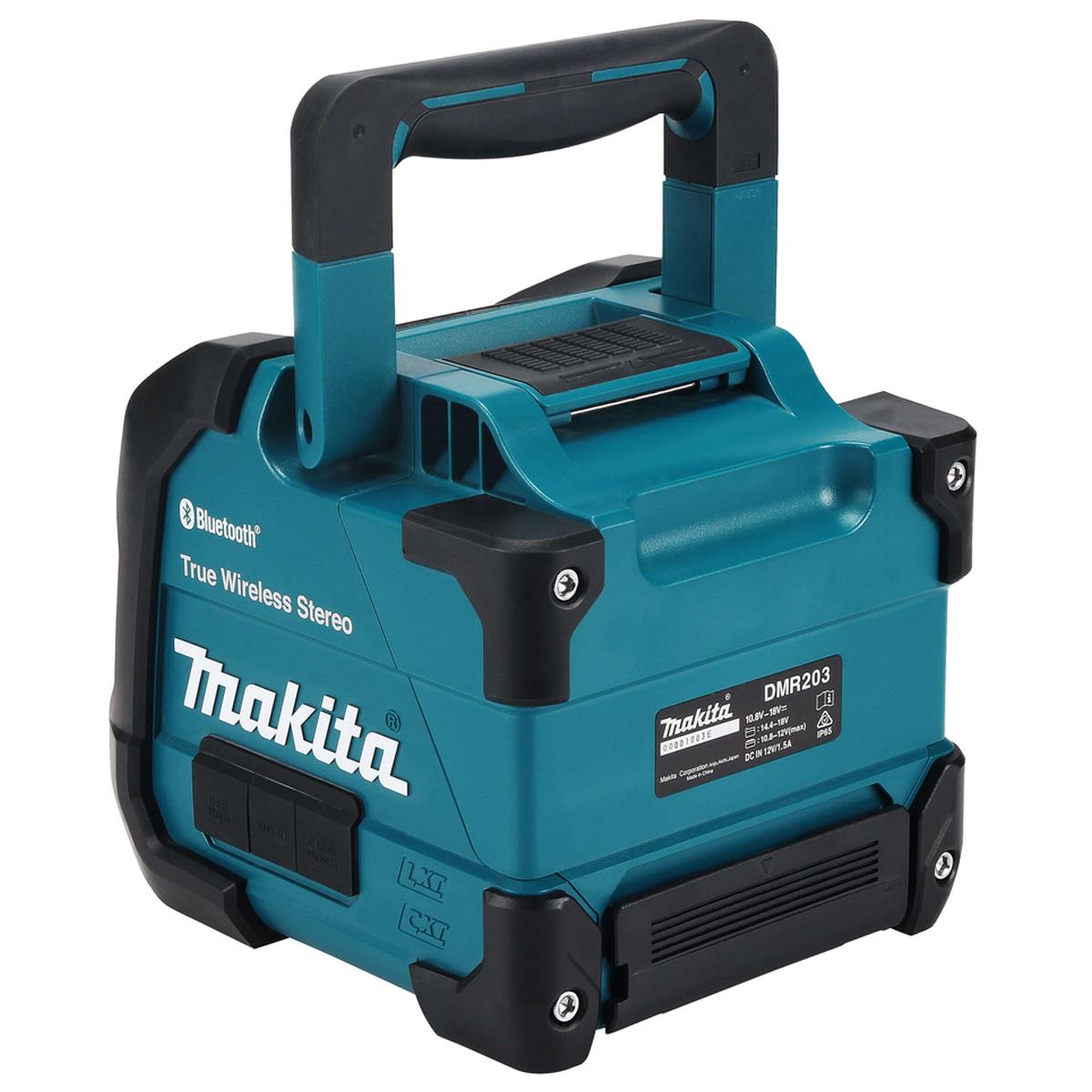 Makita DMR203 12Vmax - 18V / CXT - LXT Jobsite Bluetooth Speaker with 1 x 6.0Ah Battery & Charger