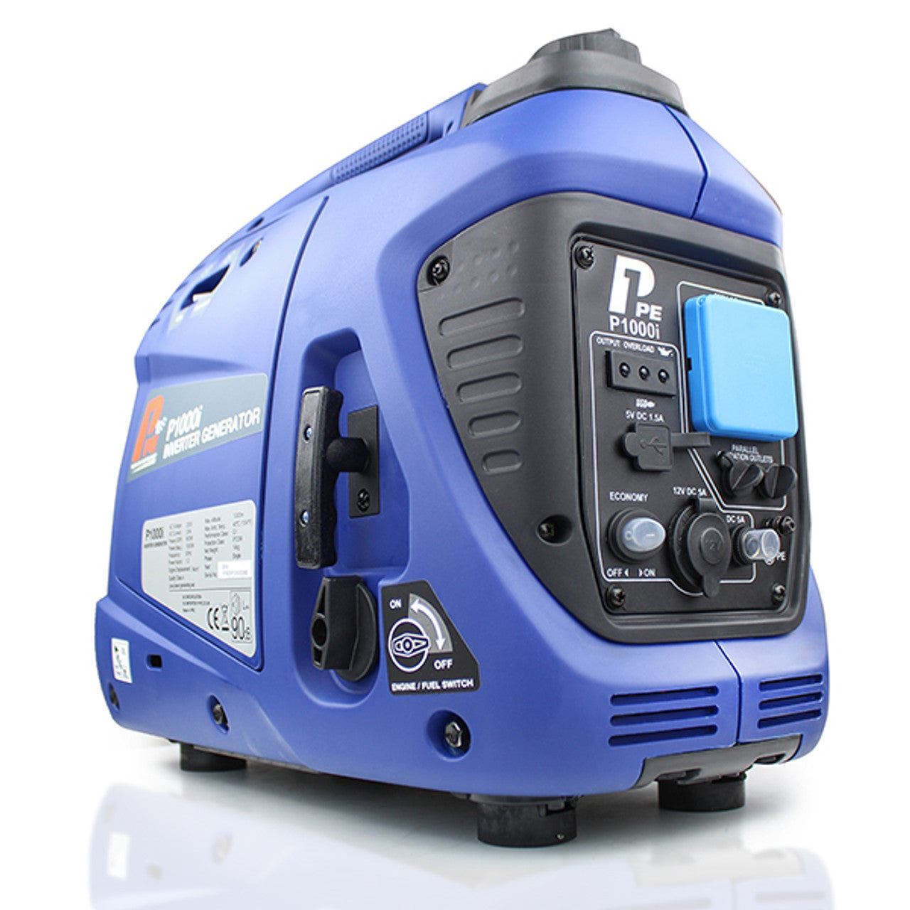Hyundai P1000i P1 Petrol Inverter Suitcase Generator & Lightweight with DC & USB Outputs 1000W/1kW
