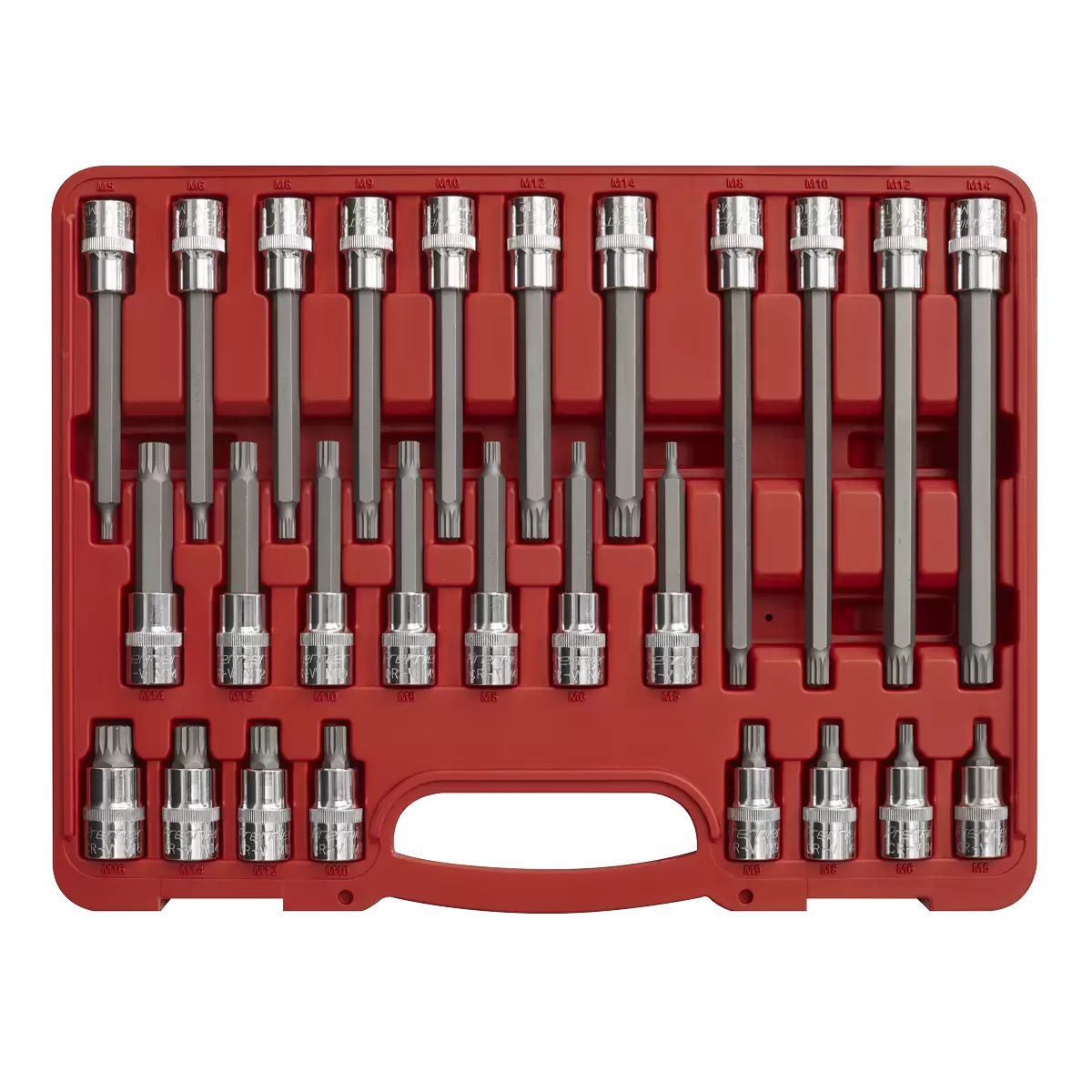 Sealey AK2195 Spline Socket Bit Set 26pc