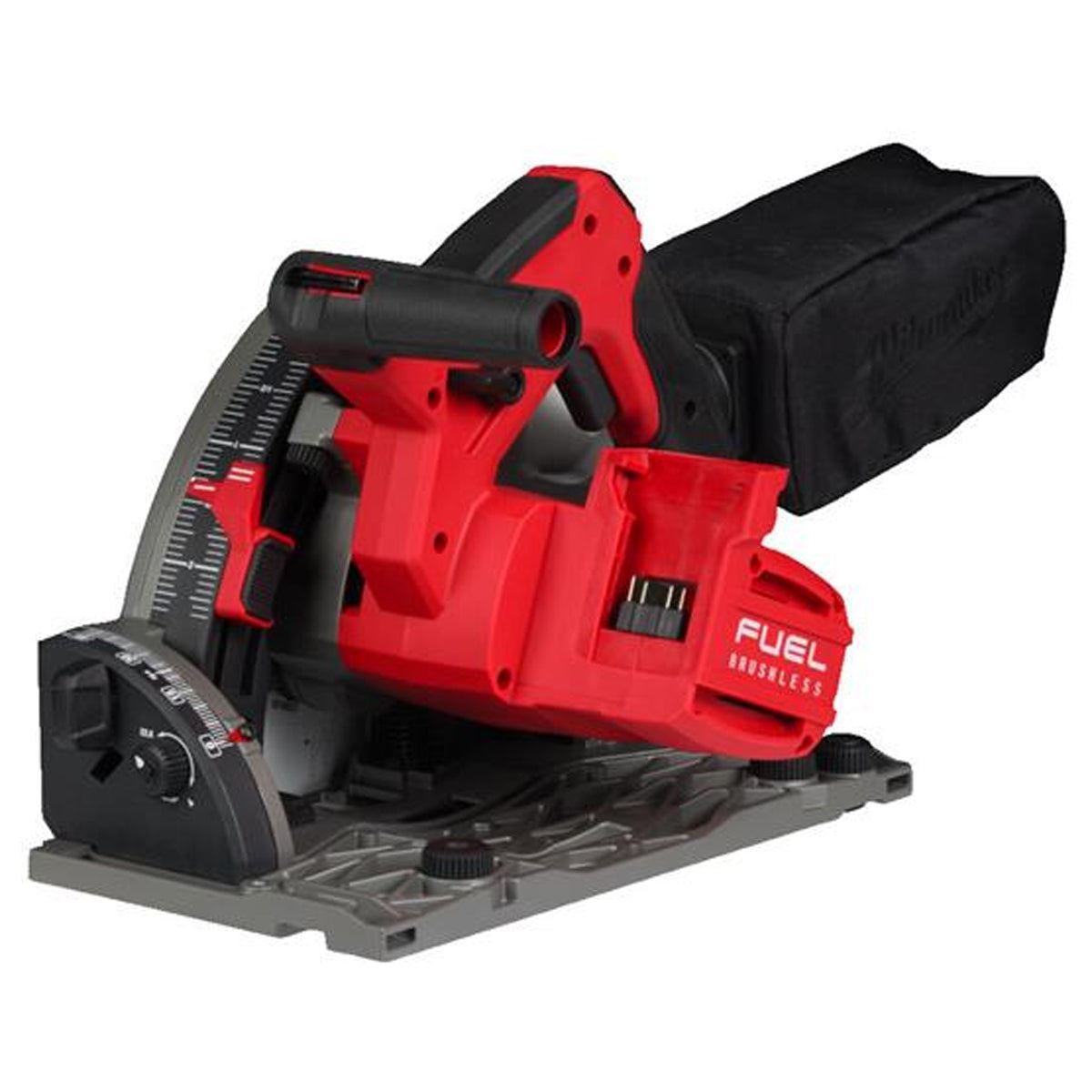 Milwaukee M18FPS55-0P 18V 165mm Fuel Brushless Plunge Saw with 2 x 5.5Ah Battery, Guide Rail Kit & M18VC2-0 Wet and Dry Vacuum Cleaner