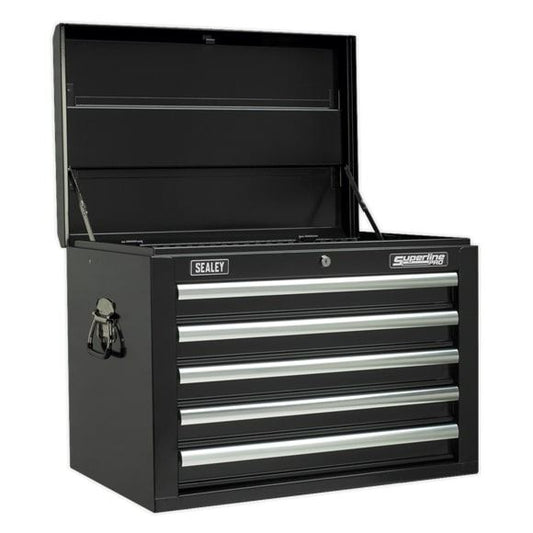 Sealey AP33109B Topchest 10 Drawer with Ball Bearing Runners Black
