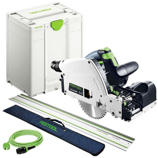 Festool TSV 60 KEB-Plus 110V GB Plunge-Cut Saw - 576734 With 1 x Guide Rail FS 1400/2 & Bag