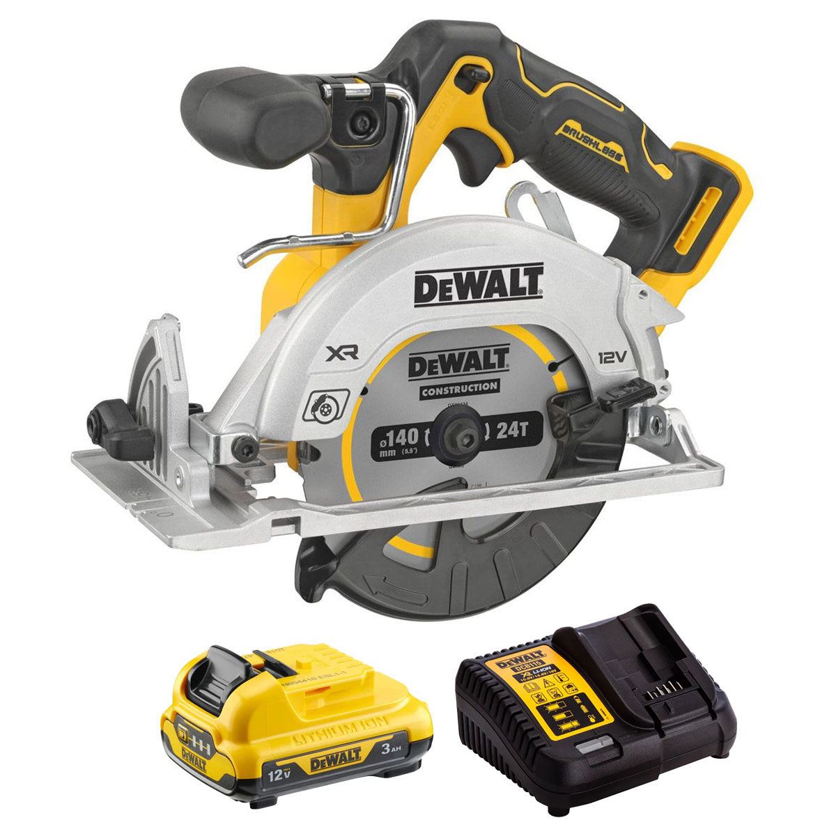 Dewalt DCS512N 12V Brushless Circular Saw with 1 x 3.0Ah Battery & Charger