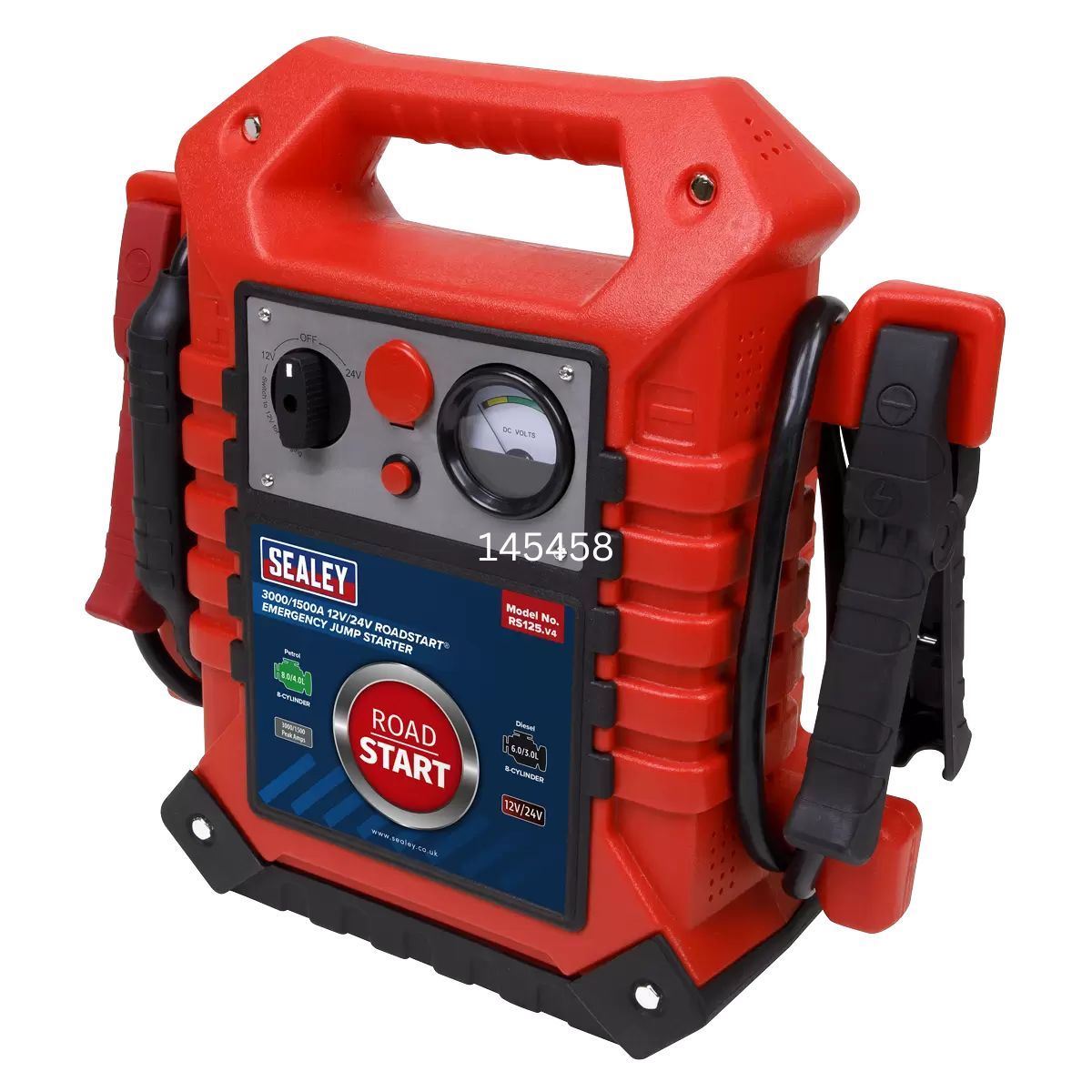 Sealey RS125 RoadStart Emergency Power Pack 12/24V 3000/1500 Peak Amps