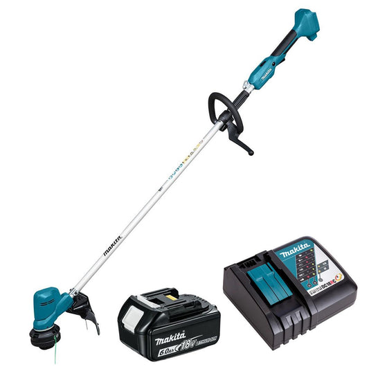 Makita DUR194ZX3 18V LXT Brushless Line Trimmer with 1 x 6.0Ah Battery & Charger