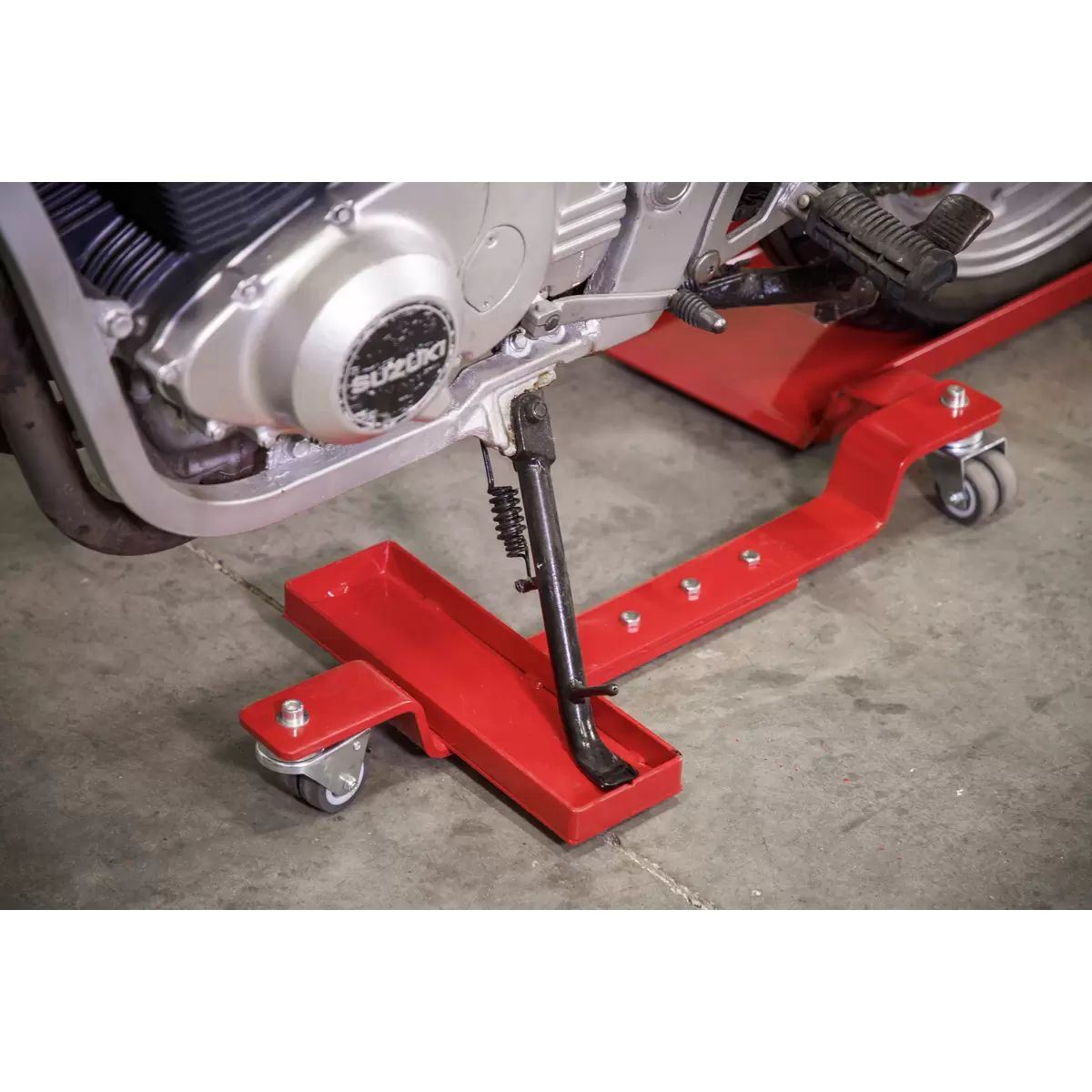 Sealey MS0630 Motorcycle Dolly Rear Wheel Side Stand Type