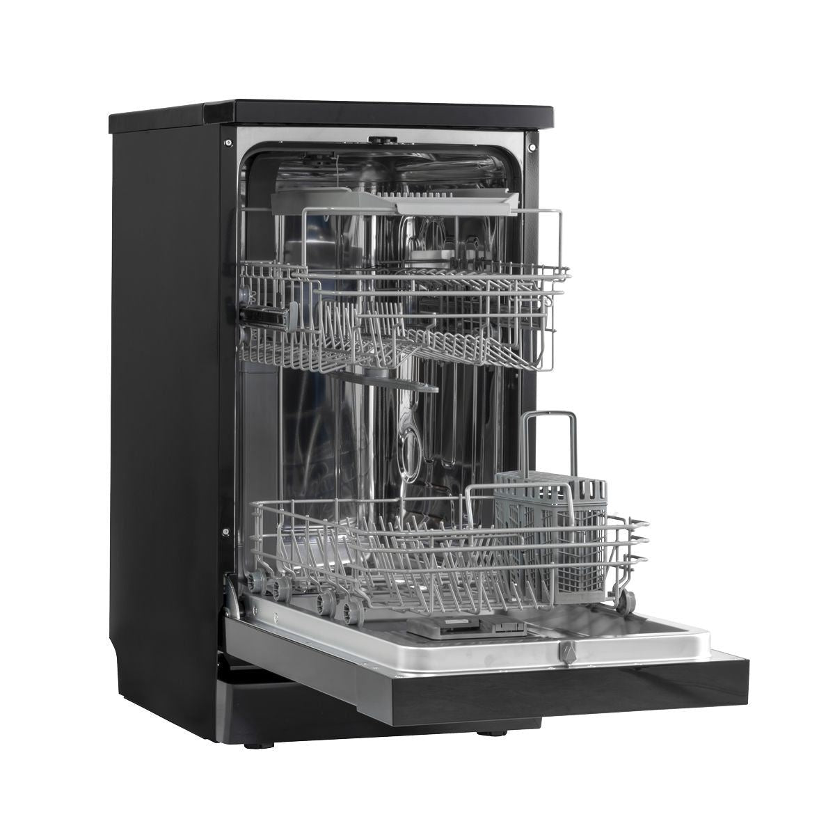Sealey DH267 Baridi Slimline Freestanding Dishwasher 45cm Wide 10 Place Settings Black