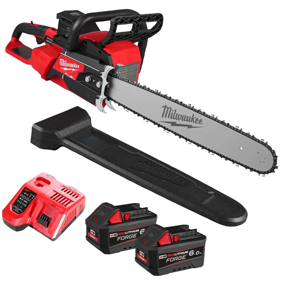 Milwaukee M18F2CHS50-0 36V FUEL Brushless Chainsaw With 2 x 6.0Ah Battery & Charger
