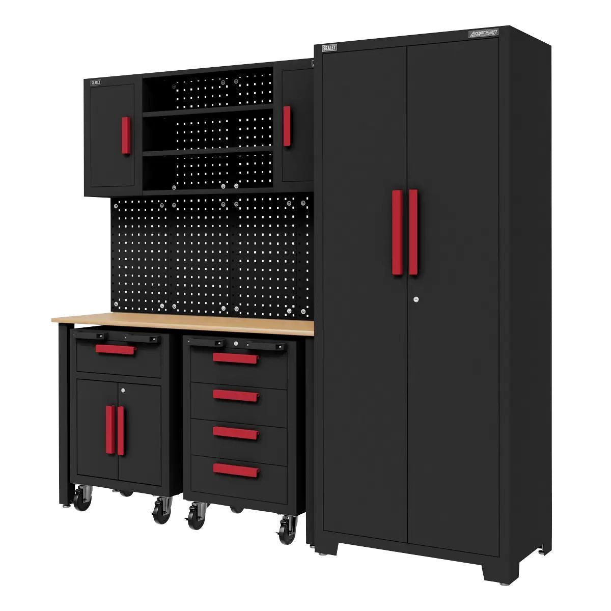 Sealey APMS12OP Complete Garage Storage System with Mobile Trolley X 2