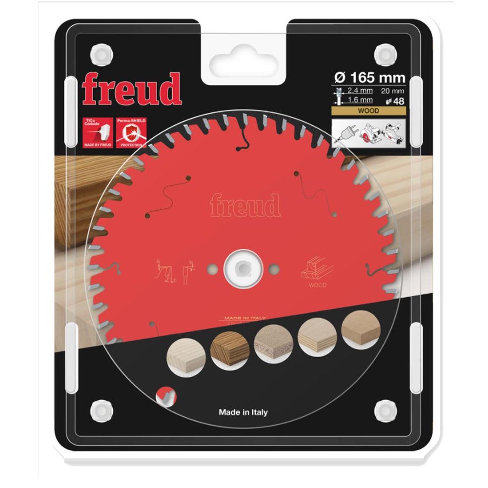 Freud 165mm 48T Circular Saw Blade For Wood - F03FS09690