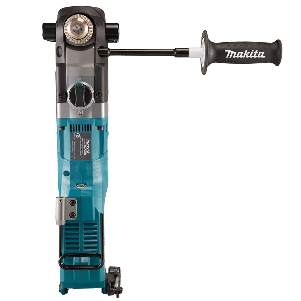 Makita DA001GD201 40V max XGT 13mm Cordless Brushless Angle Drill With 2 x 2.5Ah Batteries, Charger & Case