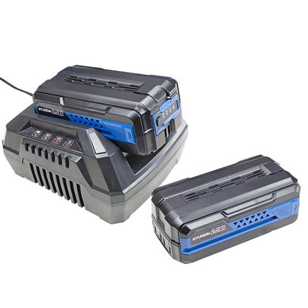 Hyundai HYM80LI460P 80V Cordless Lawn Mower 45cm With 2 x 2.5Ah Li-Ion Battery Powered & Charger