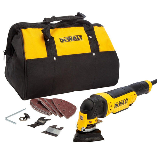 Dewalt DWE315B-GB Oscillating Multi-Tool Kit with Accessories in Bag 240V/300W - SPL