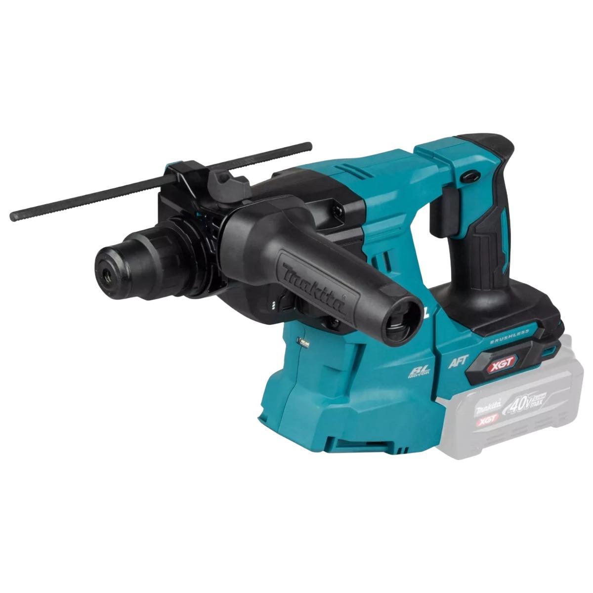 Makita HR011GZ03 40V Max XGT Brushless SDS-Plus Rotary Hammer Drill with 1 x 4.0Ah Battery, Charger, Dust Collector & Case