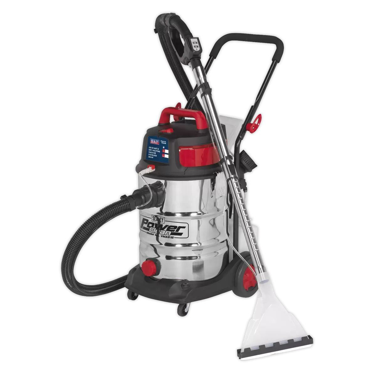 Sealey VMA915 Valet Machine Wet and Dry 30ltr Stainless Drum