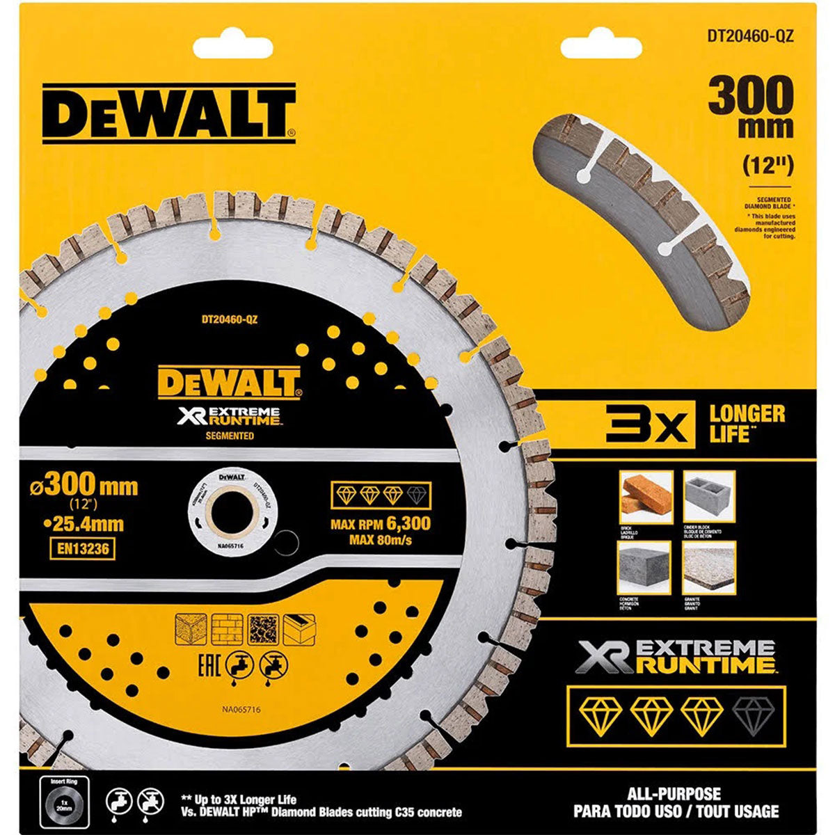 Dewalt 305mm Elite Series All Purpose Diamond Wheel Blade DT20460-QZ