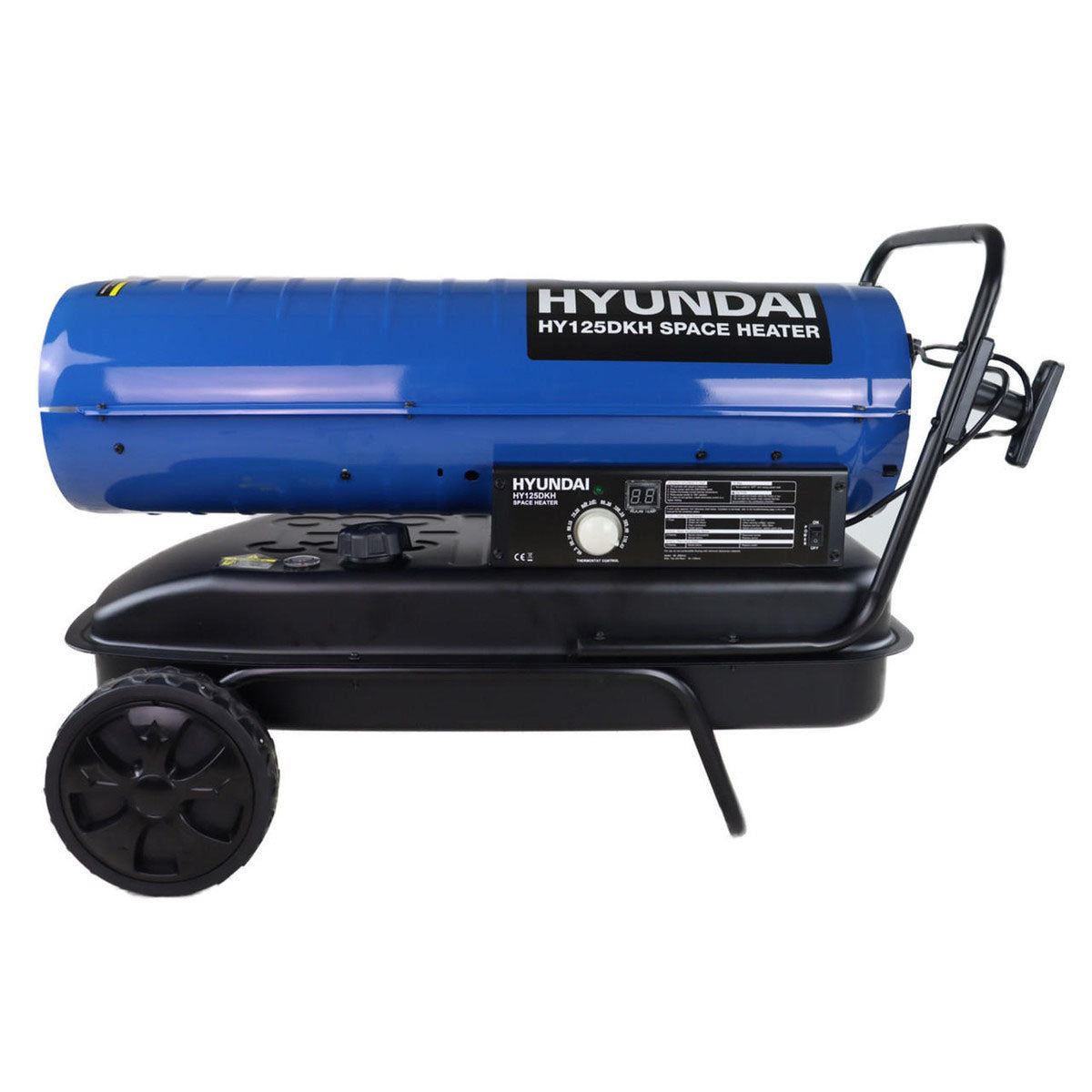 Hyundai HY125DKH Diesel or Kerosene Space Heater, 900m3 Coverage, Thermostat 230V/37kW