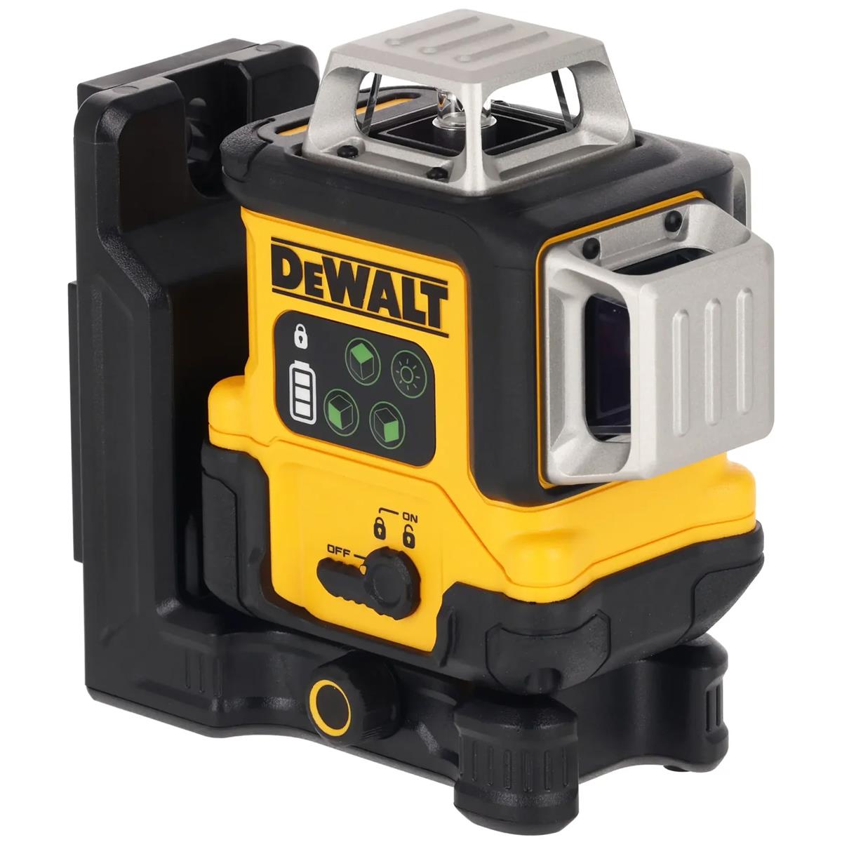 Dewalt DCLE14361GB-XJ USB-C Rechargeable 3 x 360° Green Beam Laser Level