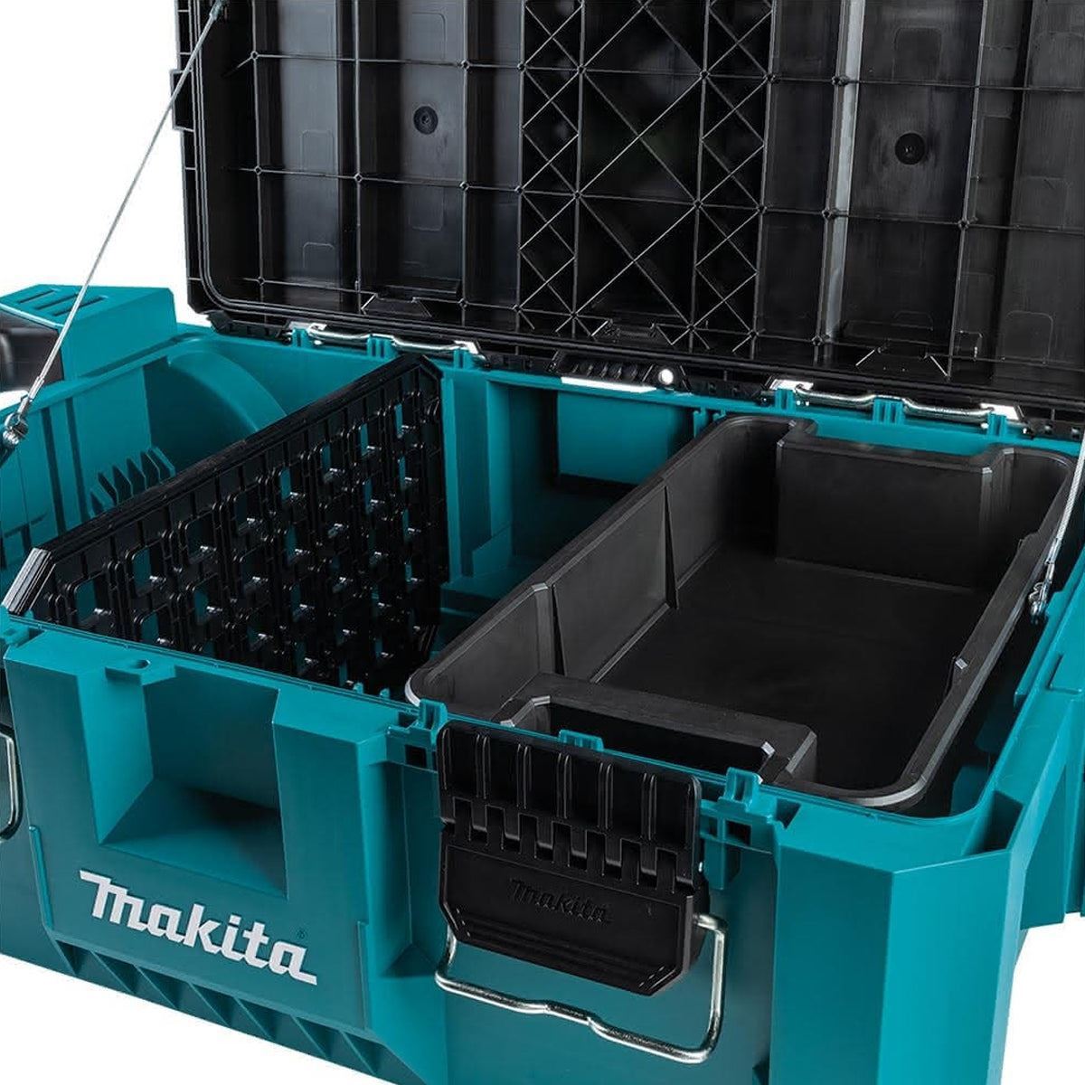 Makita MAKTRAK 2 Piece Modular Tool Storage Set Rolling Chest & Extra Large Tool Box