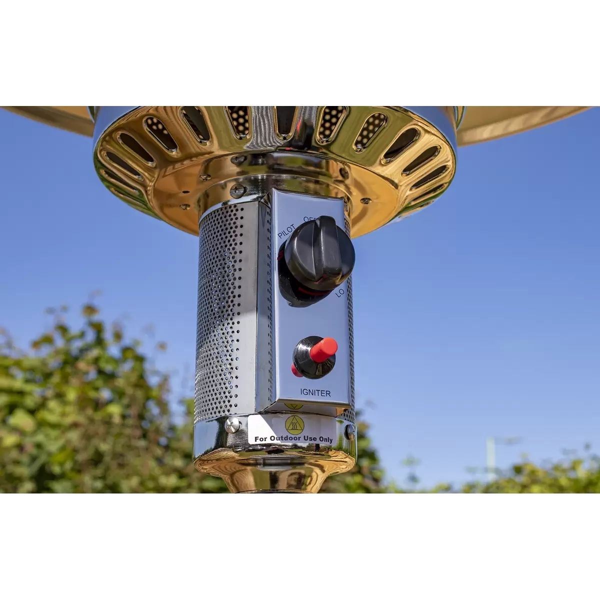 Sealey DG2 Dellonda Commercial & Domestic Outdoor Garden Gas Patio Heater Stainless Steel 13kW