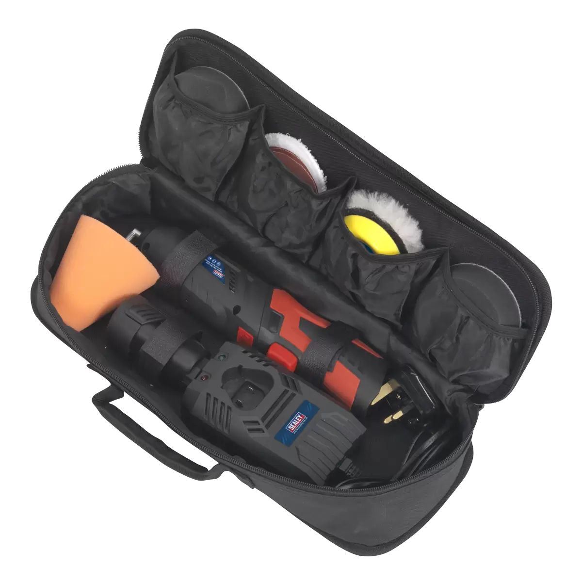 Sealey CP2812V 75mm Cordless Mini Sander Polisher Kit