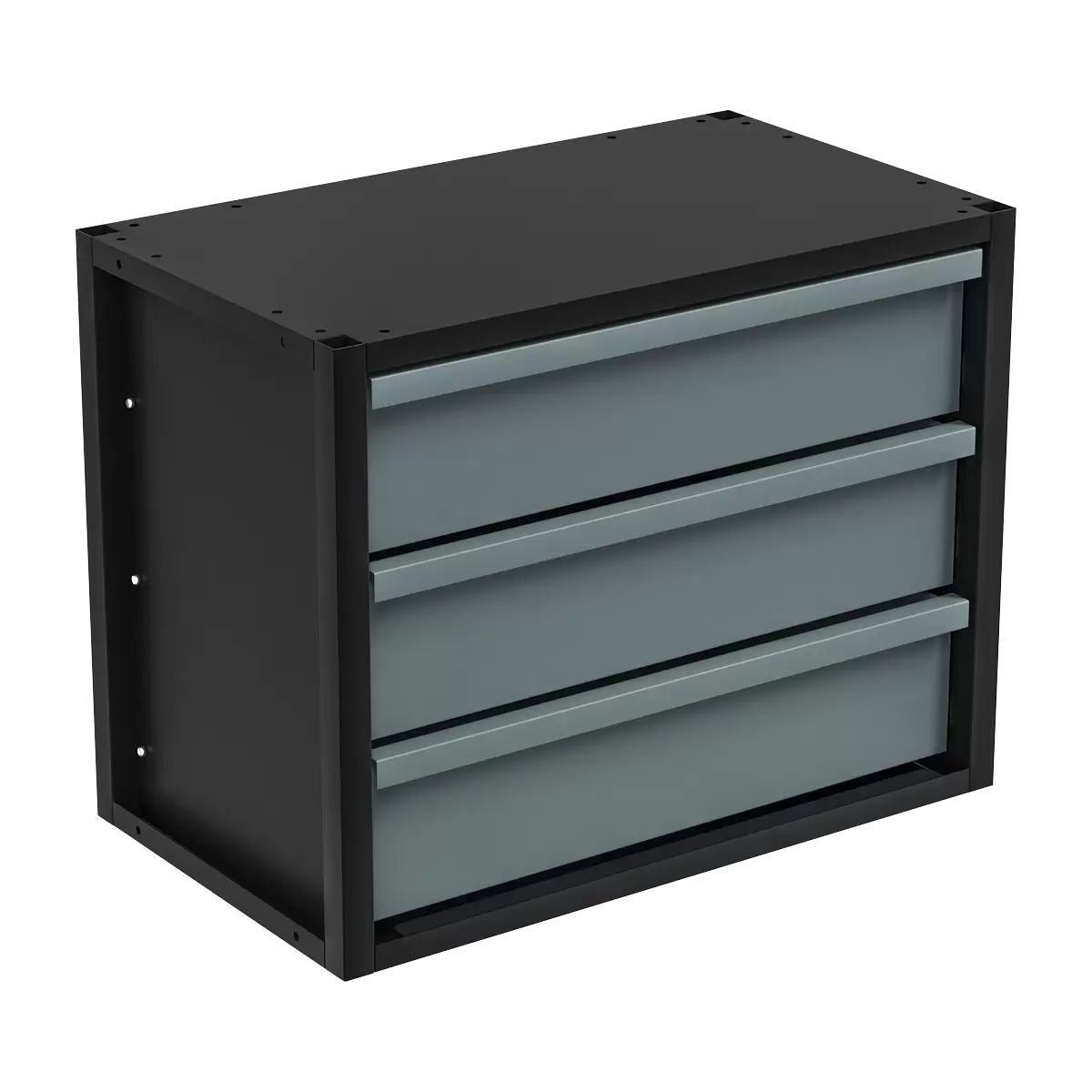 Sealey APMRM3 Modular Racking Mid Unit with 3 Drawers 580mm Efficient Tool Storage Solution