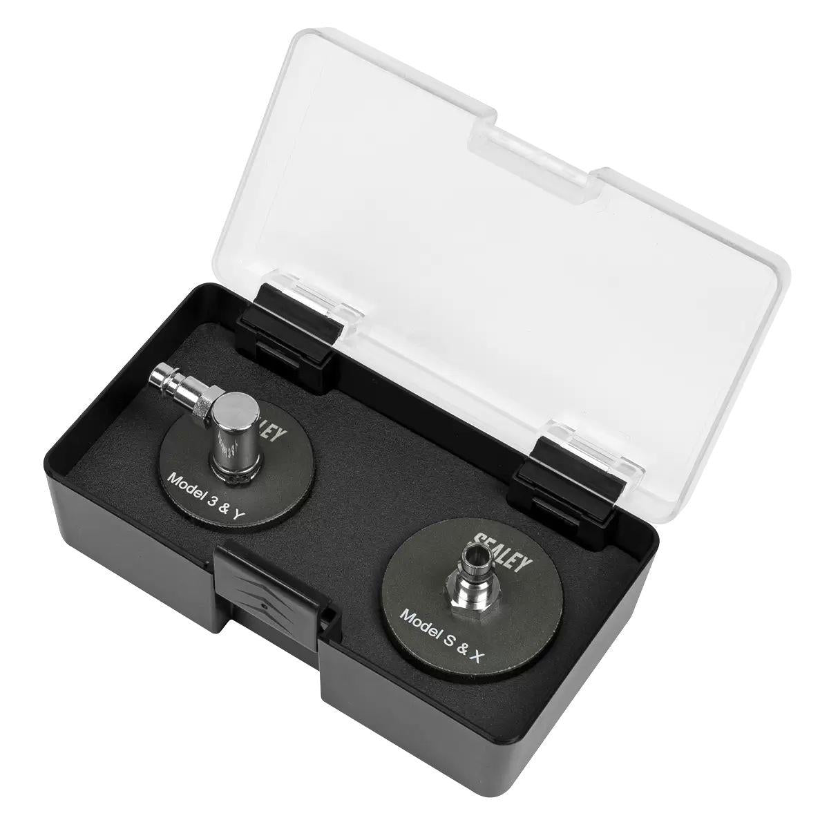 Sealey VS0204T Brake Pressure Bleeder Cap Set for Tesla