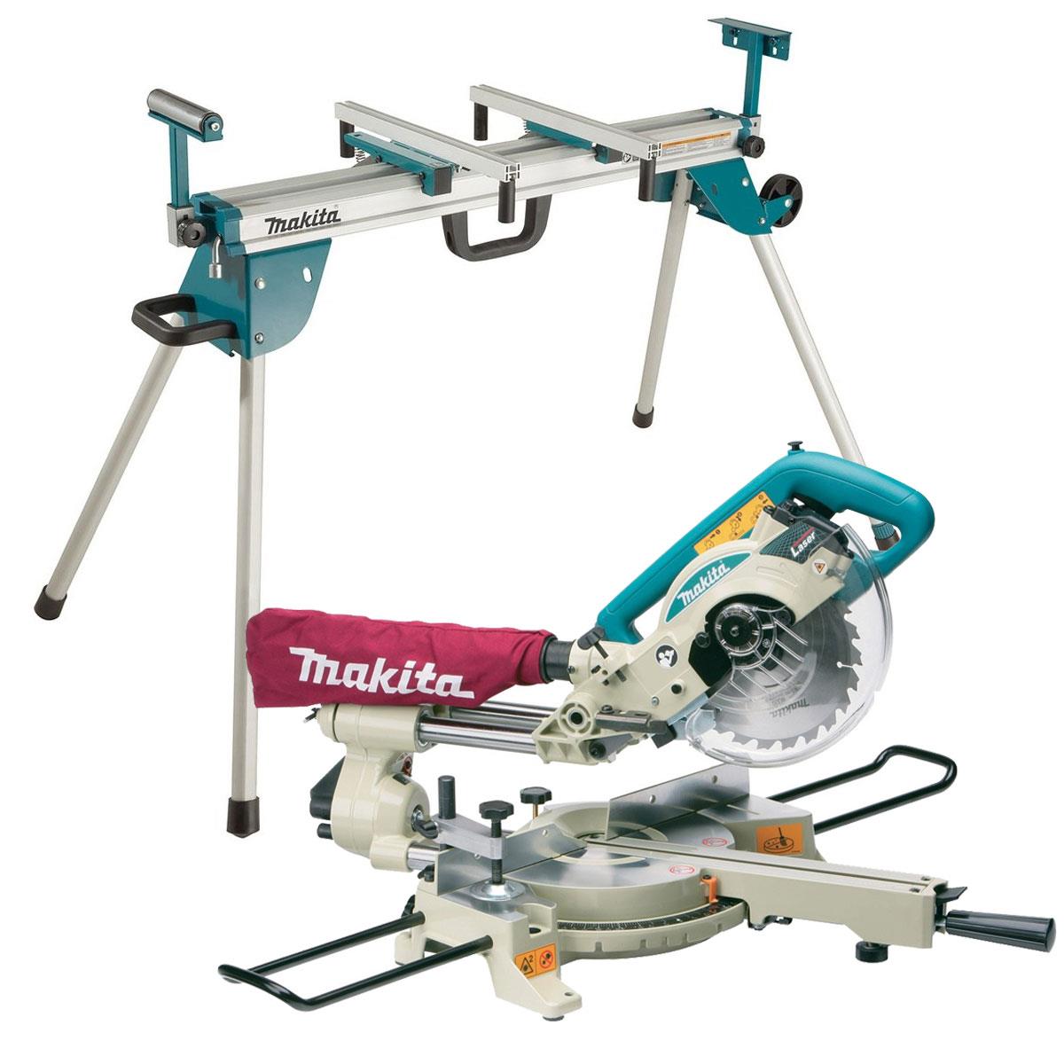 Makita LS0714LN/1 Slide Compound Mitre Saw 110V with Adjustable Mitre Saw Stand