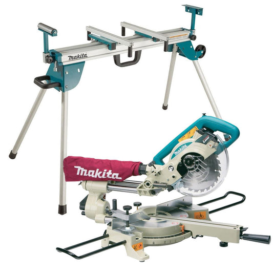 Makita LS0714LN/1 Slide Compound Mitre Saw 110V with Adjustable Mitre Saw Stand