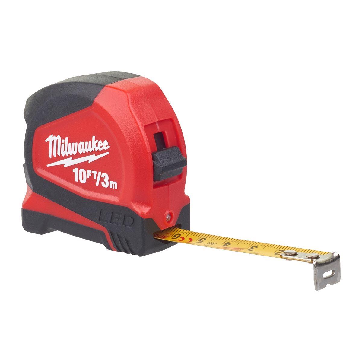 Milwaukee 3m/10ft LED Pocket Tape Measure 4932501678