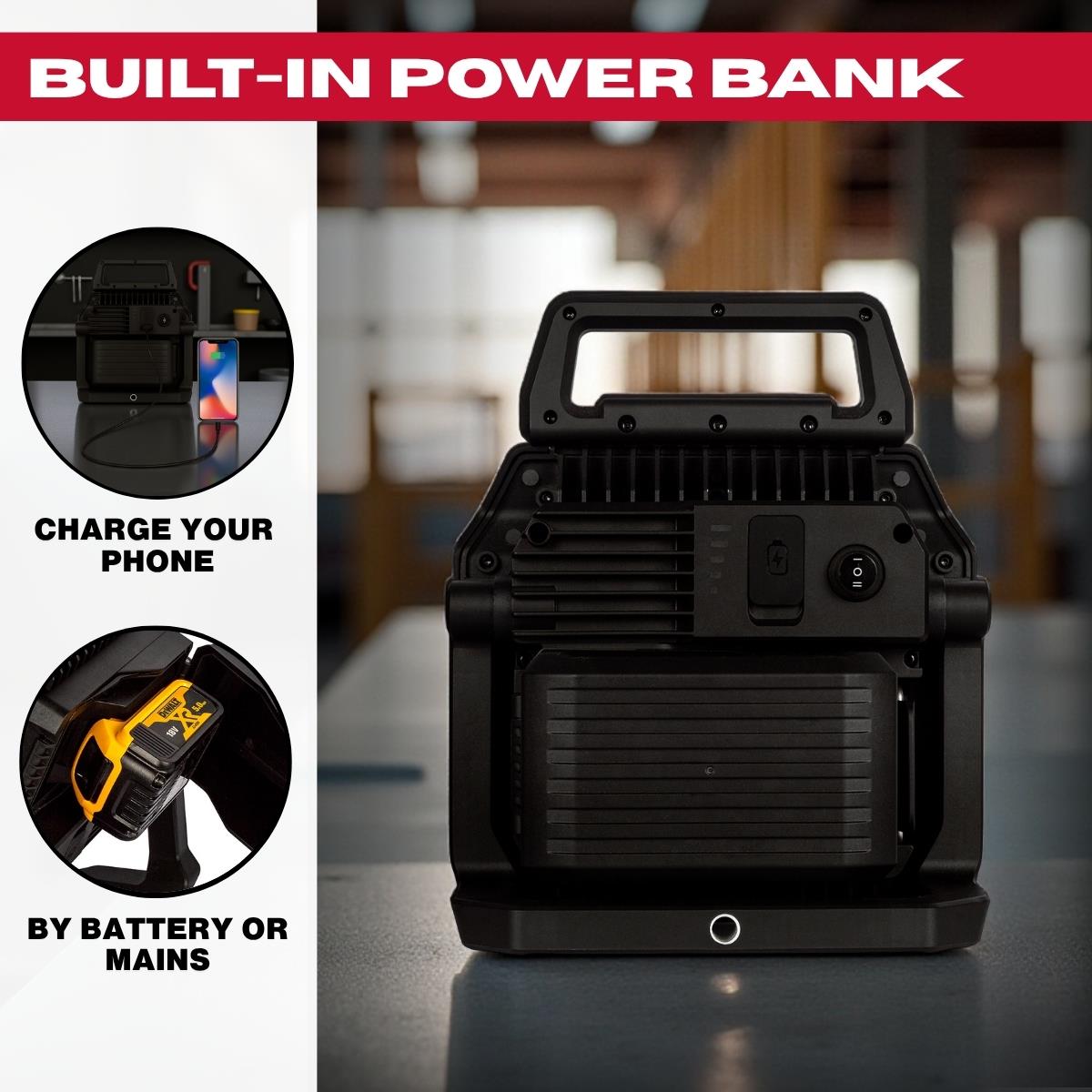 Excel 18V LED Work Light 6500 Lumens