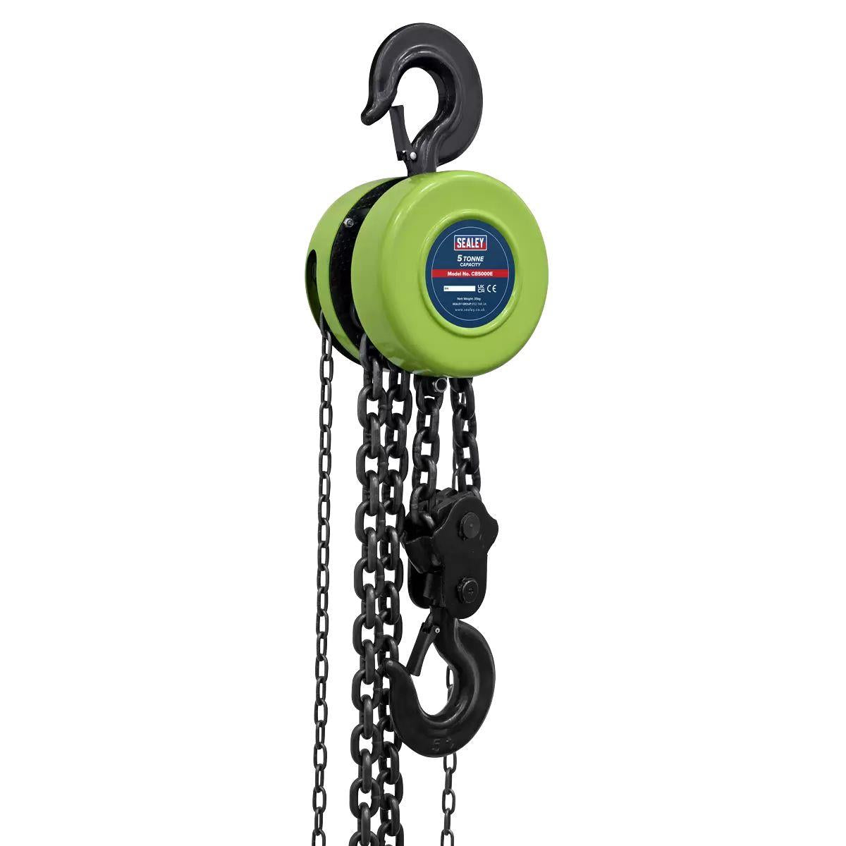 Sealey CB5000E 3m Chain Block 5 Tonne