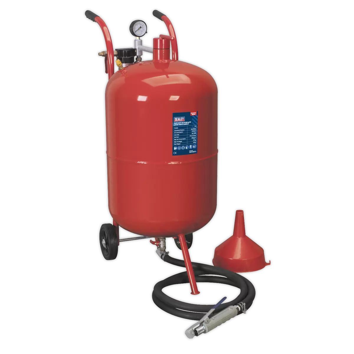 Sealey SB998 75L Shot Blaster with Water Trap & Wheels