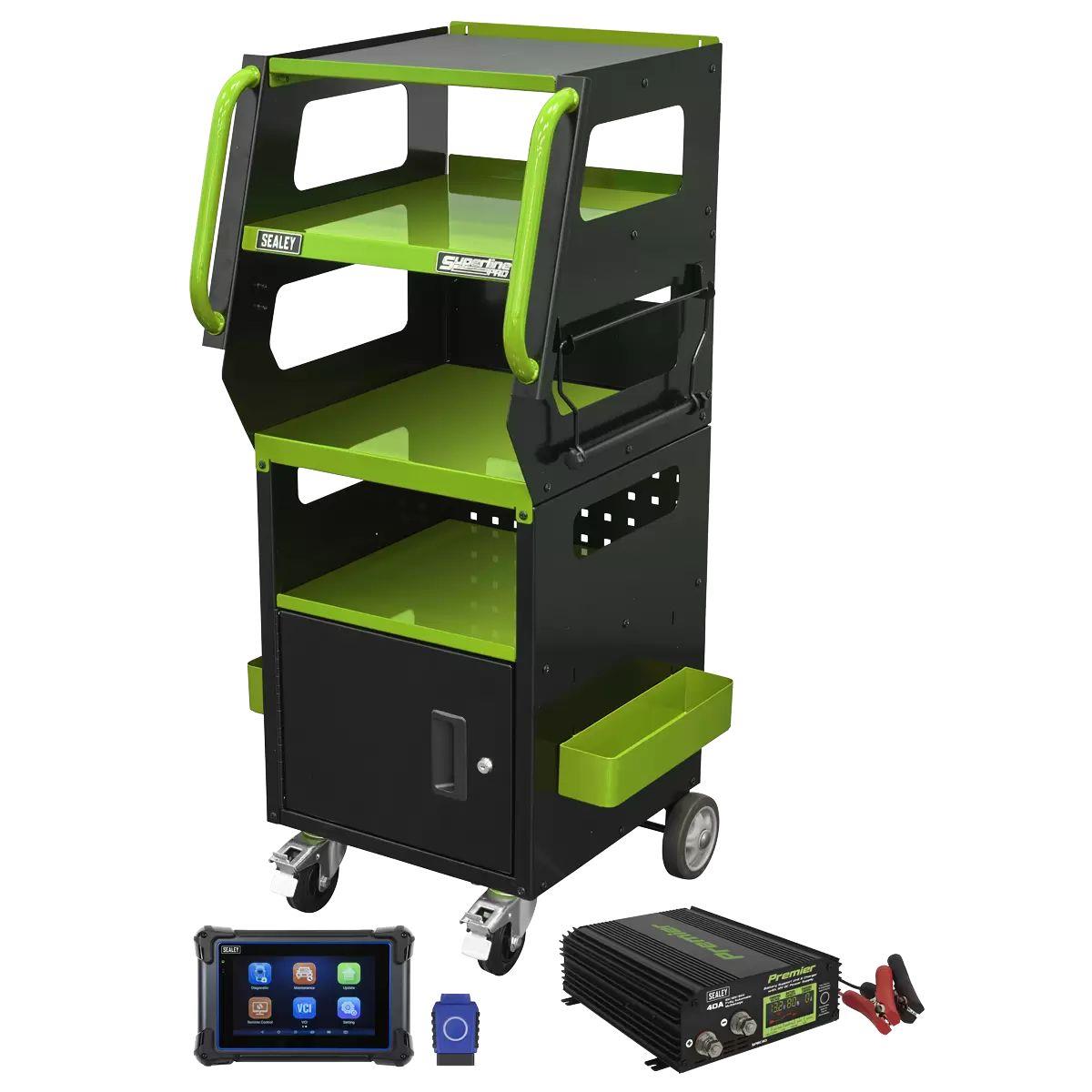 Sealey SDS1G1 Diagnostic Support Station Green