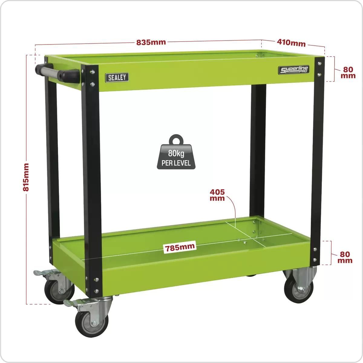 Sealey CX109HV Workshop Trolley 2-Level Heavy-Duty