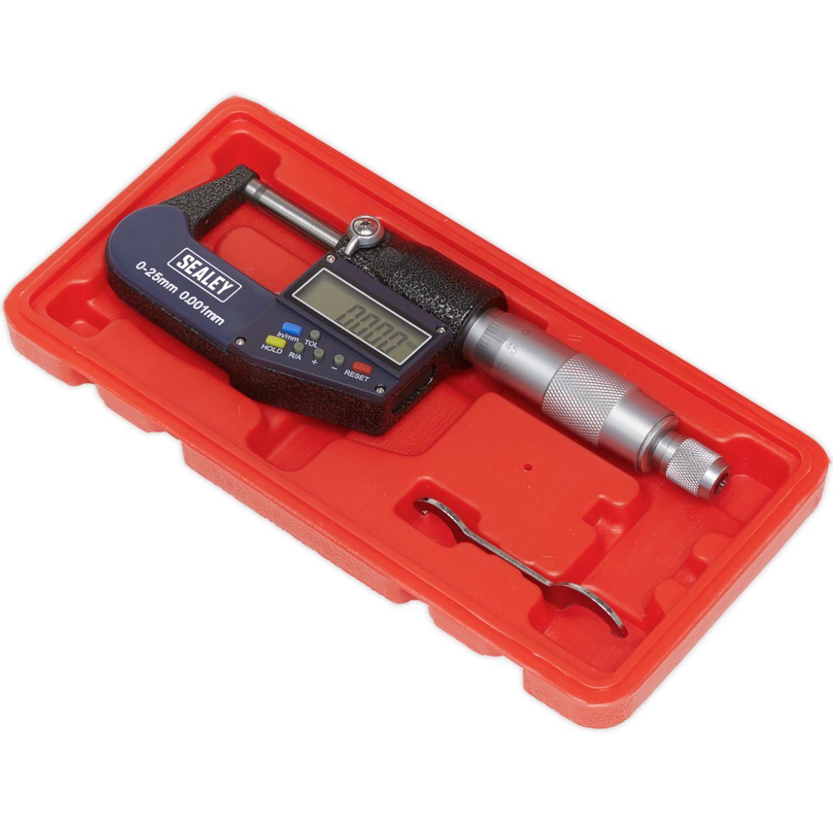 Sealey AK9635D Digital External Micrometer 0-25mm(0-1