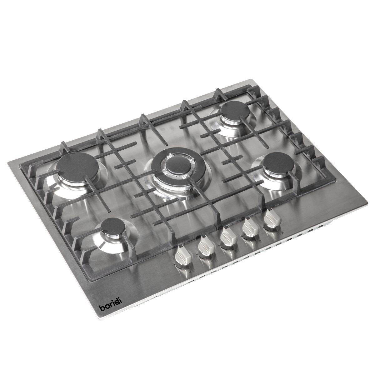 Sealey DH227 Baridi Gas Hob with 5 Cooking Zones 70cm Stainless Steel