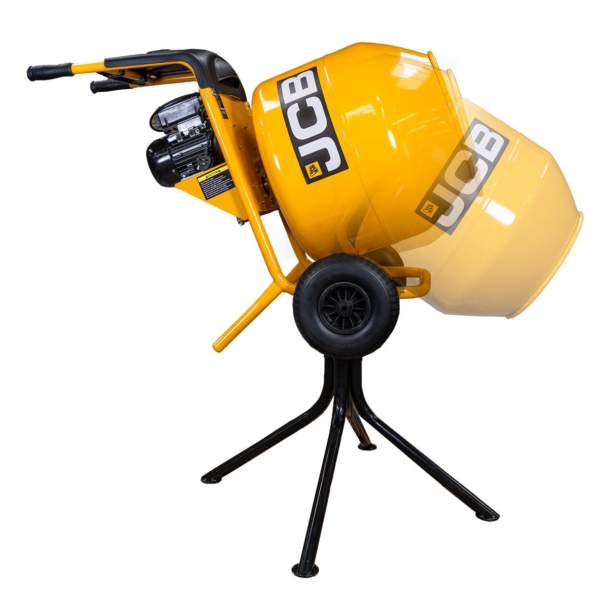 JCB CM150E Electric 134L Seam Welded Cement Mixer 550W 100L Working Capacity 230V